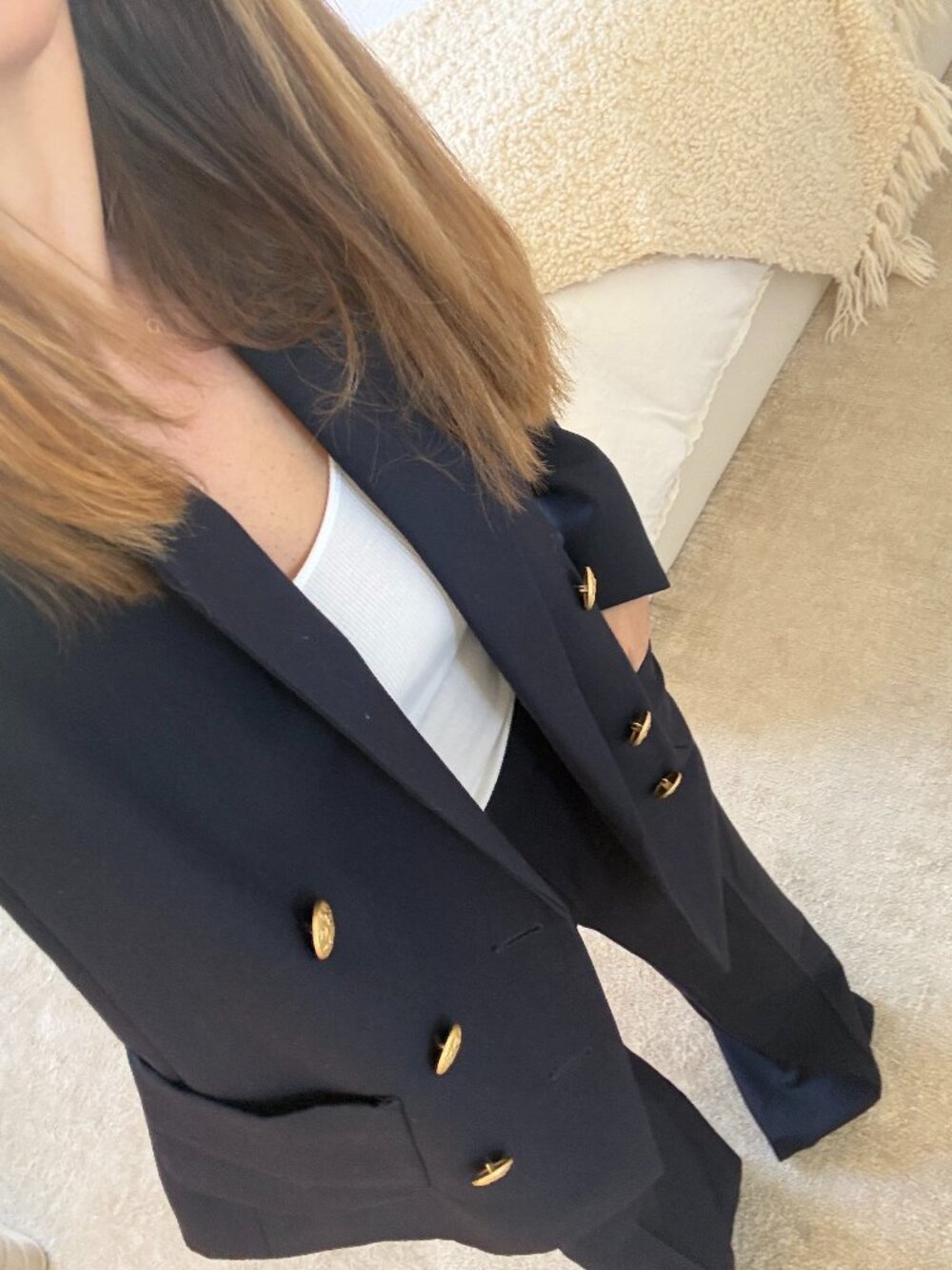 Sezane Navy Suit